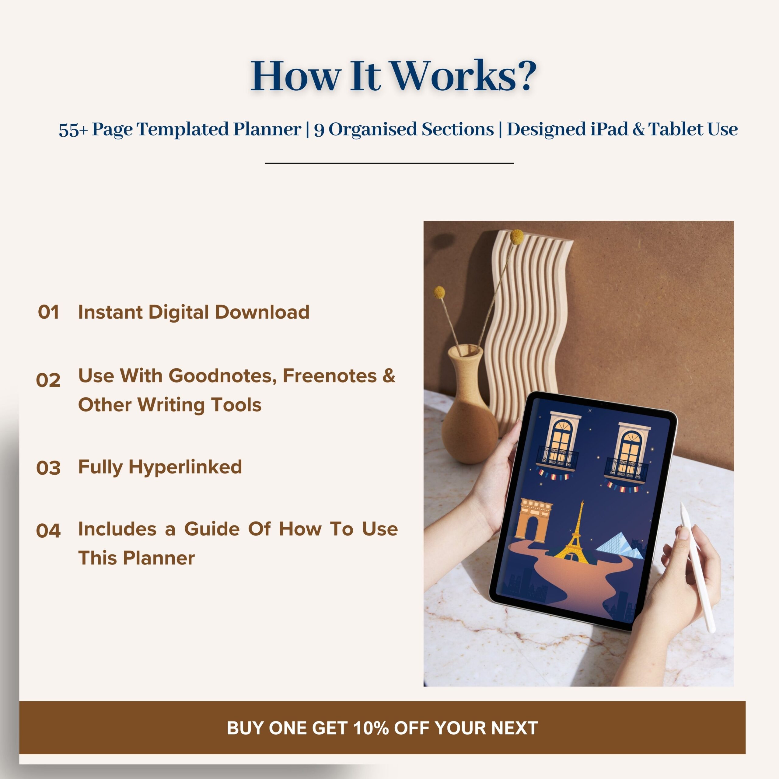 Paris Travel Planner | Digital Itinerary, Budget, Journal (iPad, Android Compatible) - Image 11