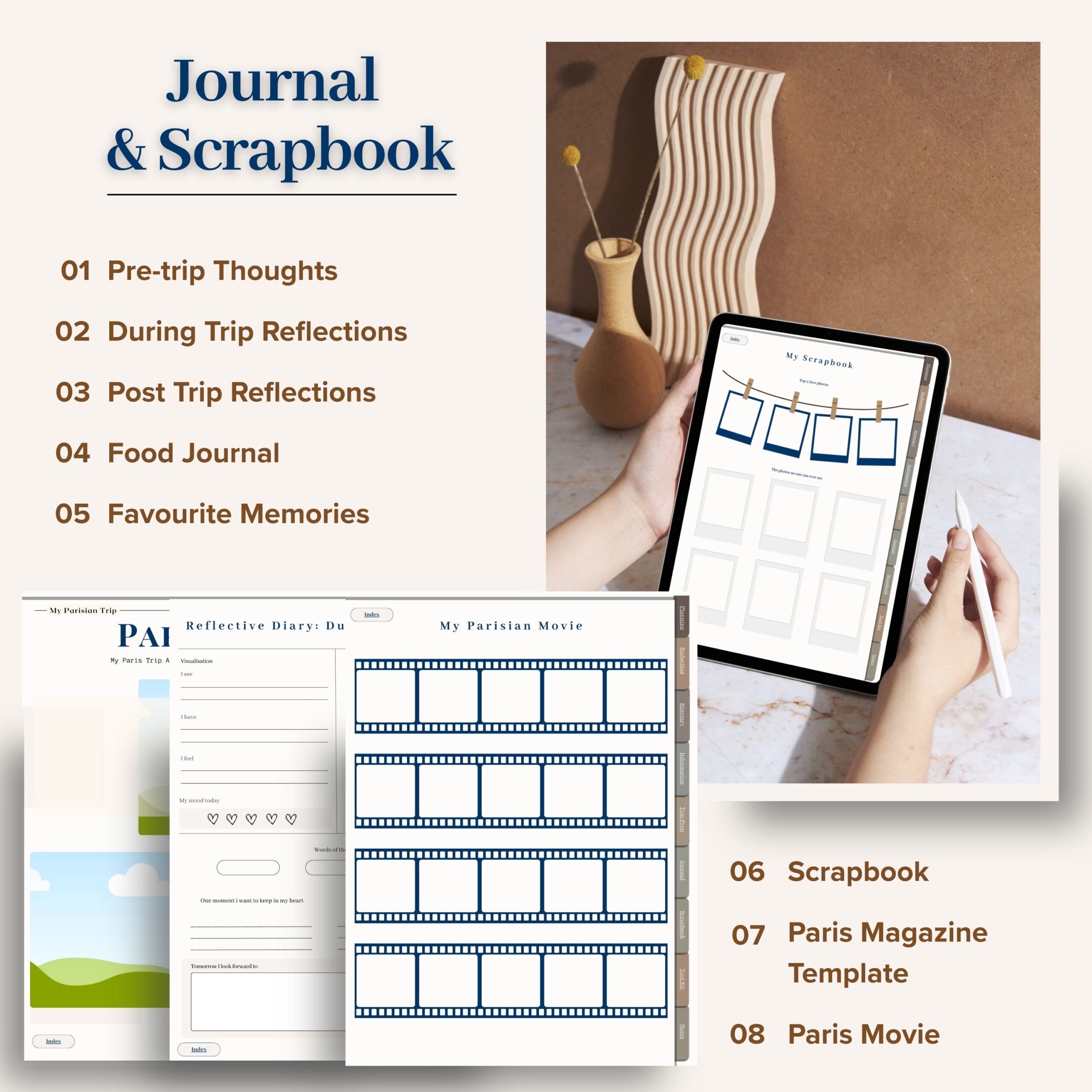 Paris Travel Planner | Digital Itinerary, Budget, Journal (iPad, Android Compatible) - Image 9